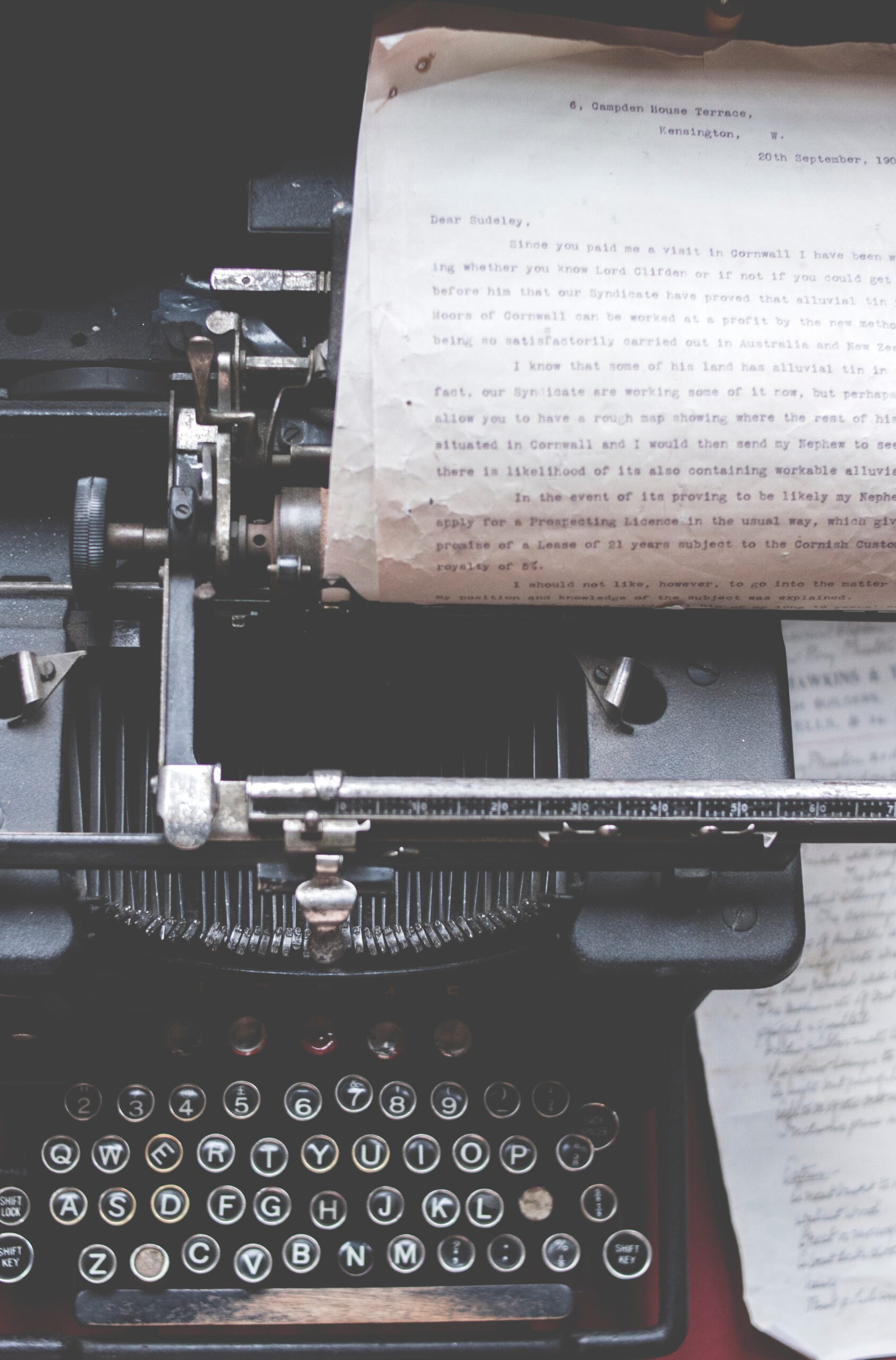 An old typewriter