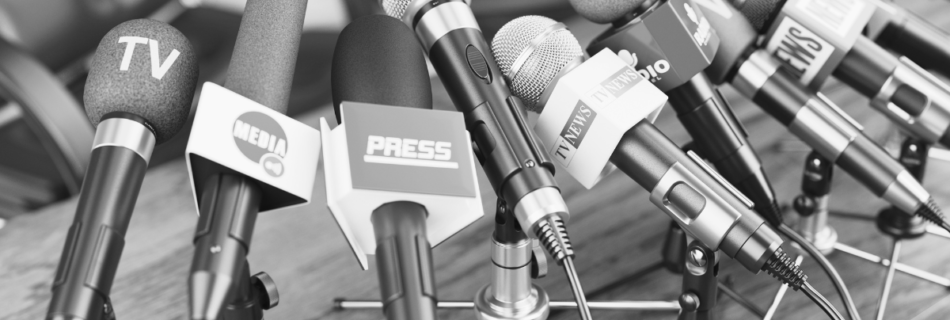 A photo of microphones